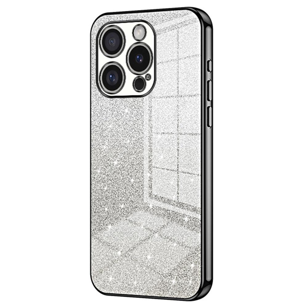 For iPhone 16 Pro Case Electroplating Gradient Glitter TPU Phone Cover