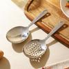 Household Rice Vermicelli Flour Spoon Stainless Steel Short Handle Soup Spoon Leaky Restaurant Shared Vegetable Spoon
