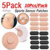 1-5Pack 10Pcs/Pack Sports Sensor Patches Waterproof Adhesive Patches Anti Slip Sensor Covers Stickers Overpatch Tape for Sports