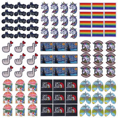 10 teile/los Großhandel Stickerei Patch Eisen Auf Patches Für Kleidung Patches Auf Kleidung Jacken Dekor Applikation Nähen Liefert