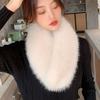 Thick Warm Double Sided Scarf Windproof Fur Collar Trim Winter Neck Wrap  Winter Neck Protection