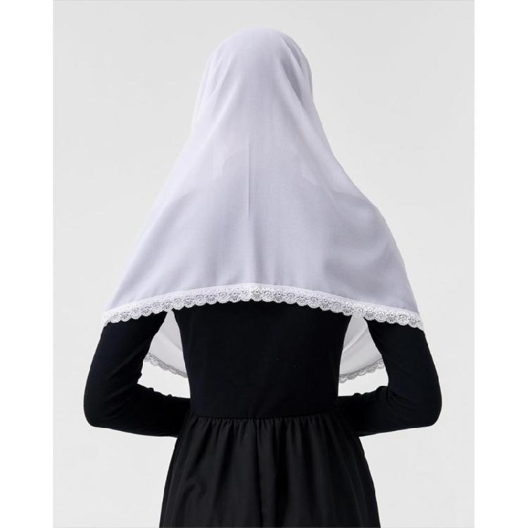 Skin Friendly Lace Headcover Communion Headcover Veil Religious Event Veil for Bridal Event, and Daily Fashion