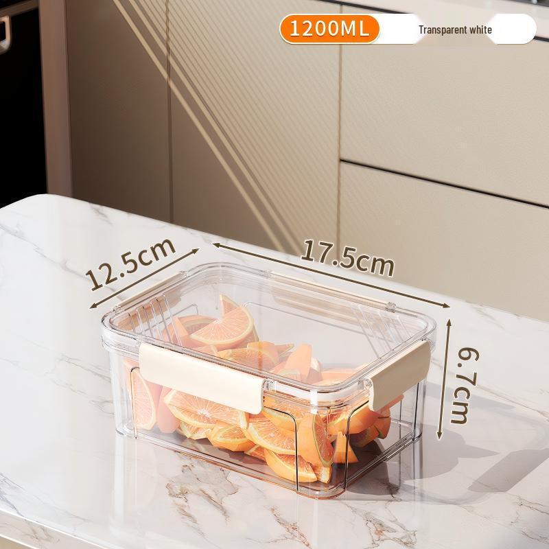 

Пластиковый набор контейнеров для хранения продуктов в холодильнике с дренажем