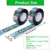 2 Rolls Bird Scare Tape Double Sided Holographic Flash Reflective Bird Tape Deterrent Visual Audible Bird Repellent Devices 4