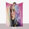 Thick Billie Eilish Blanket Double Sided Fuzzy Blanket Bedroom Supplies Lounge