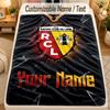 Flannel Blanketracing club de lens Custom Name Text Personalized Soft Warm Throw Blanket Home Decor Gift