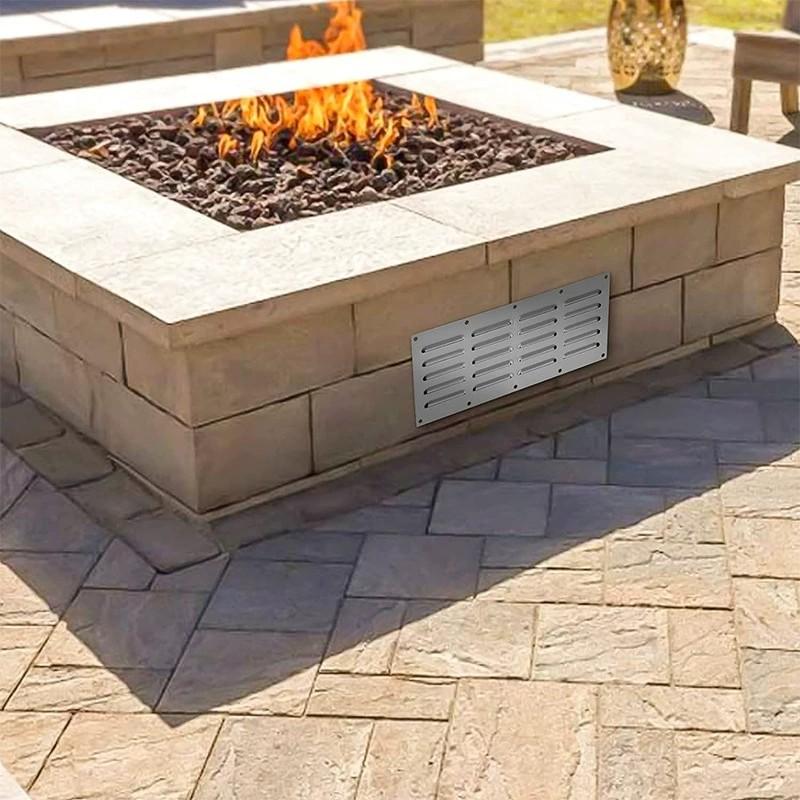 Stainless Steel Ventilation Panel Decorative Stove Exhaust Panel For Brick Stoves And Outdoor Kitchens