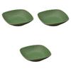Set of 3 Matcha Crystal Shinogi Small Bowls X X Medium Ceramic Bowls by Setomonohonpo 6-inch [19.5 19.5 4.2 Cm] (Earthenware)