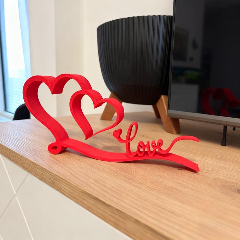 3D Printing Red Pink LOVE Letters Table Ornaments Happy Valentine's Day 2026 Atmosphere Decor Wedding Proposal Props Love Gift