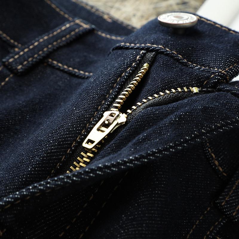 Women's High-Waisted Retro Wide-Leg Denim Pants - Dark Blue, Petite, 2024 Spring/Summer Collection