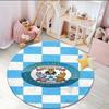 1PC round rug Newcastle United Crest Printed Round Area Rug ,Rug For Home Office, Round Chair Rug, Decorative Carpet Fan gifts Christmas gift