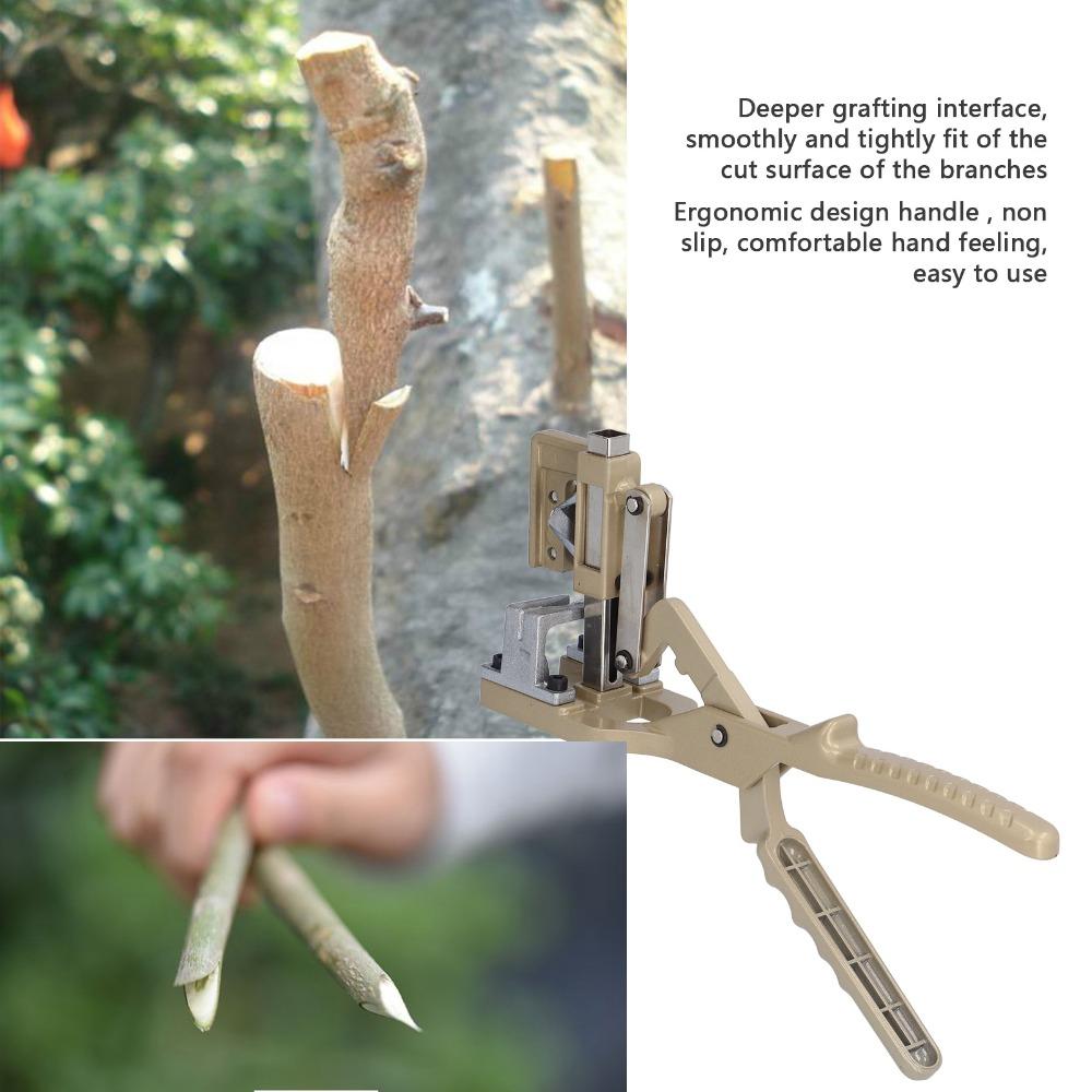 Lange V-förmige Inzisions-Pfropfschere Ergonomisch geformter Griff V-Schnitt Pfropfwerkzeug Gartenarbeit