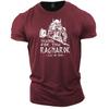 New Summer Men's T-shirt Cotton Fitness Sports T-shirt Vikings T-shirt Plus Size Men's Top Fashion Breathable Shirt for Top