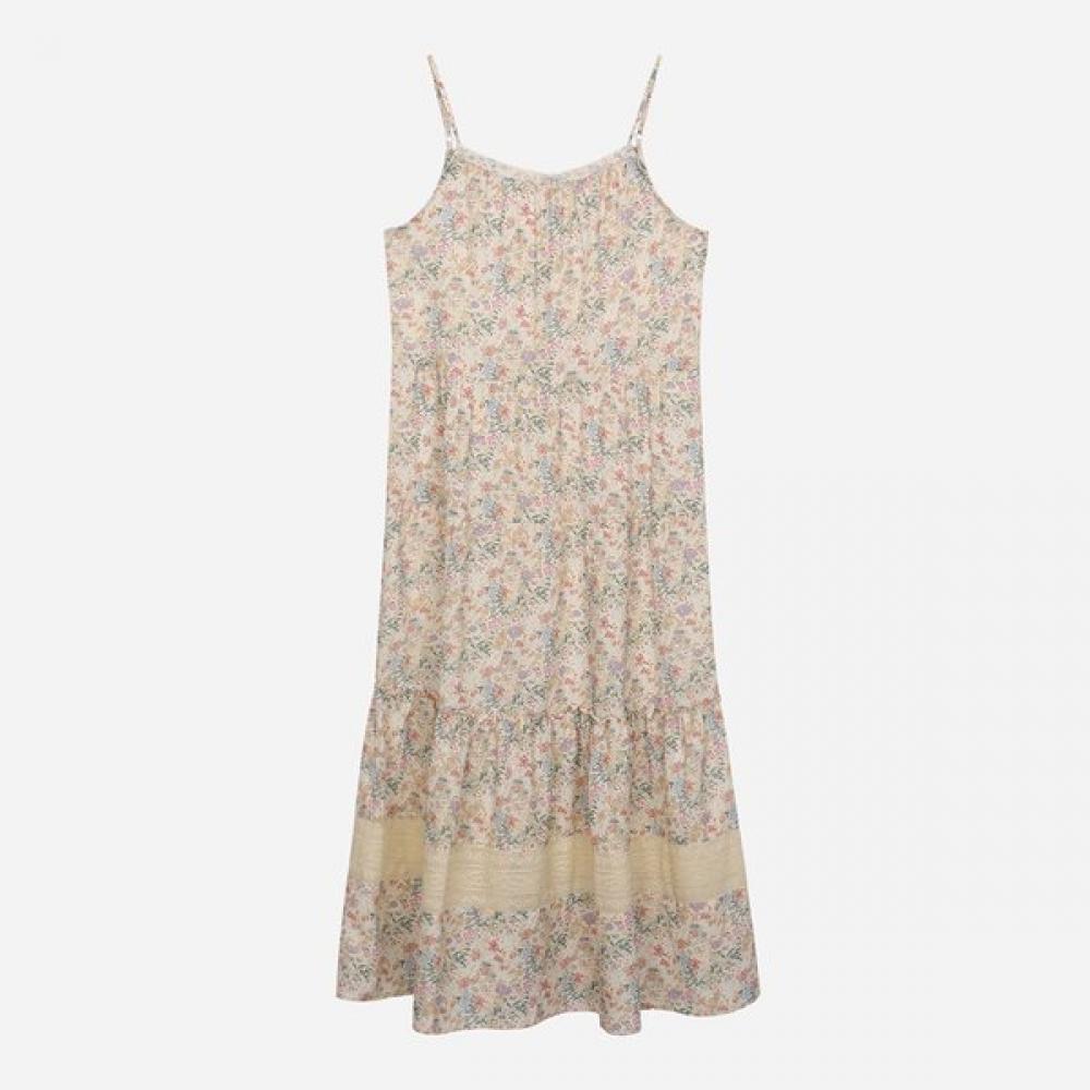 

Thursday Island Layered Lace Mix Dress T256mop151w ivory (IV)/M