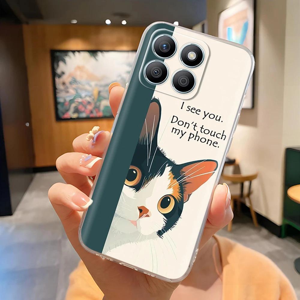 Für Honor X8b Handyhülle Bunte Muster Hülle Abdeckung Für Honor X8B HonorX8b Transparent Weiches Silikon Anti-Drop Stoßfänger Fundas Capa