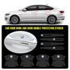 4/8pcs Car Door Handle Transparent Sticker Protective Film Decal Auto Valve For Golf Caddy Passat M GTI MK5 Jetta Polo