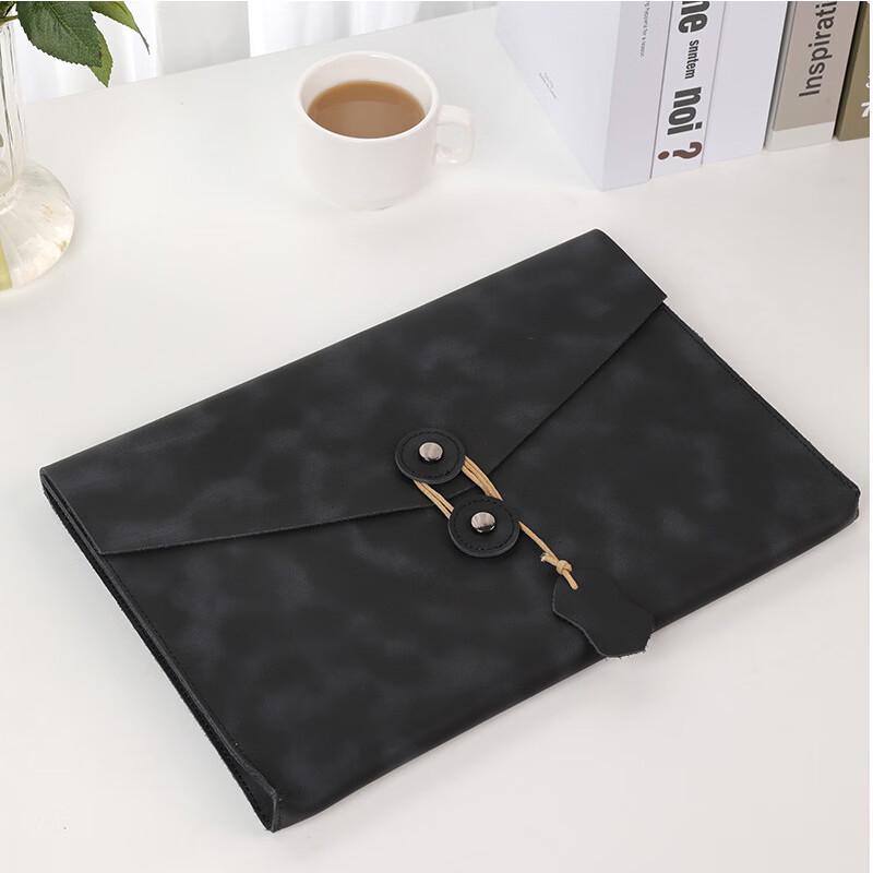 

Li Shen Cowhide Laptop Sleeve Bag