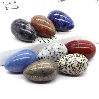 Polished Egg Shaped Gemstone Crafts Natural Stones Room Decor Healing Crystals Rose Quartz Agate Home Decoration Gifts 24X40Mm