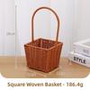 with Handle Imitation Rattan Storage Baskets Household Handwoven Home Decoration Braid Basket 8 Styles