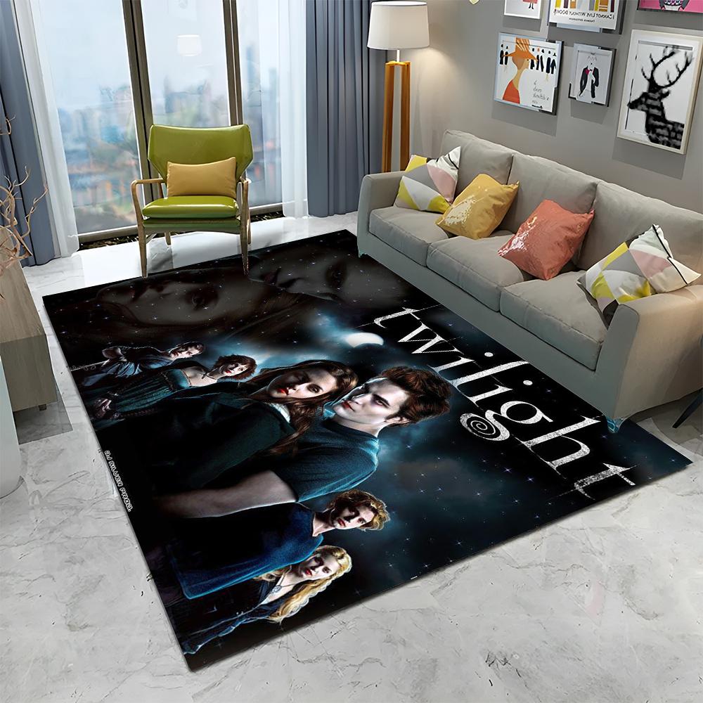 3D-Druck The Twilight Saga HD Teppich für Zuhause Wohnzimmer Schlafzimmer Sofa Fußmatte Dekor, Kinder Spielbereich Teppich Rutschfeste Bodenmatte