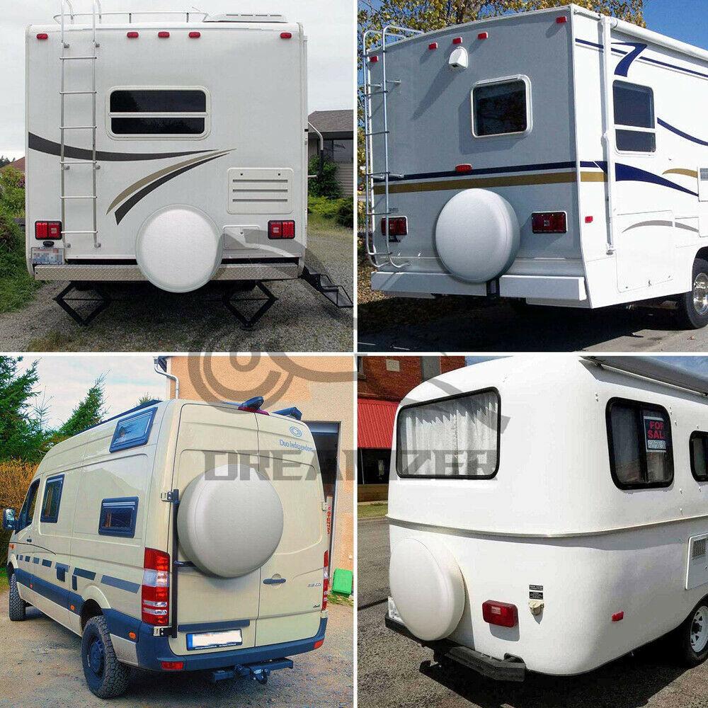 13in Heavy Duty Spare Wheel Tire Tyre Cover PU Leather For 21in-23in Wheel Universal Car Tire Cover Case Spare Tire Wheel