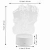 USB Battery Powered 3D Illusion Night Light Seven Color Changing Night Lamp Night Light  Home Decor