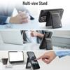 For iPhone 16 Pro Case AUTSPACE A12 Leather Back Cover with Magnetic Detachable Card Bag Kickstand