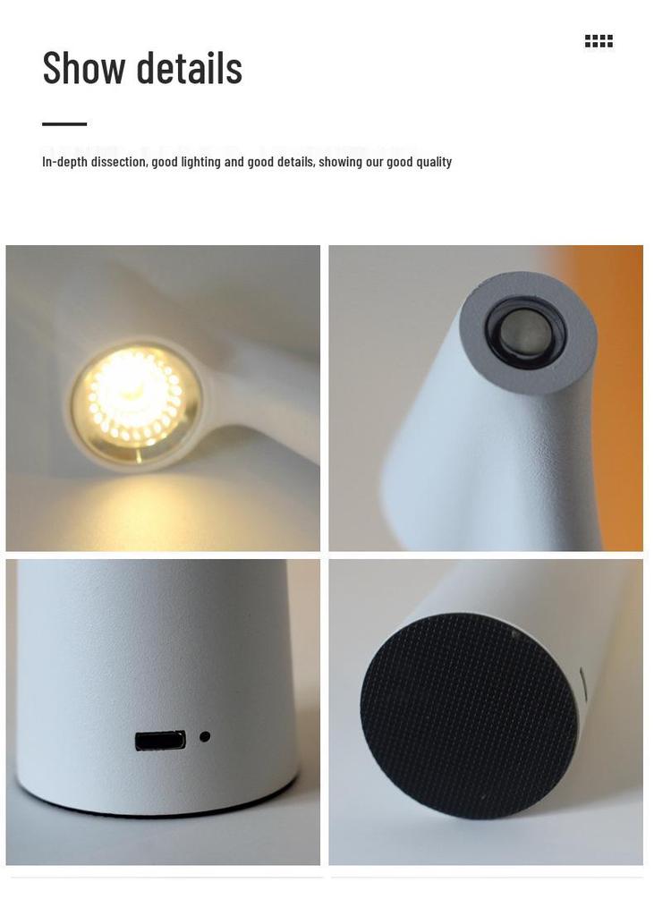 Designer Style Tall Desk Lamp: Modern Minimalist Ambient Light for Bedside or Reading