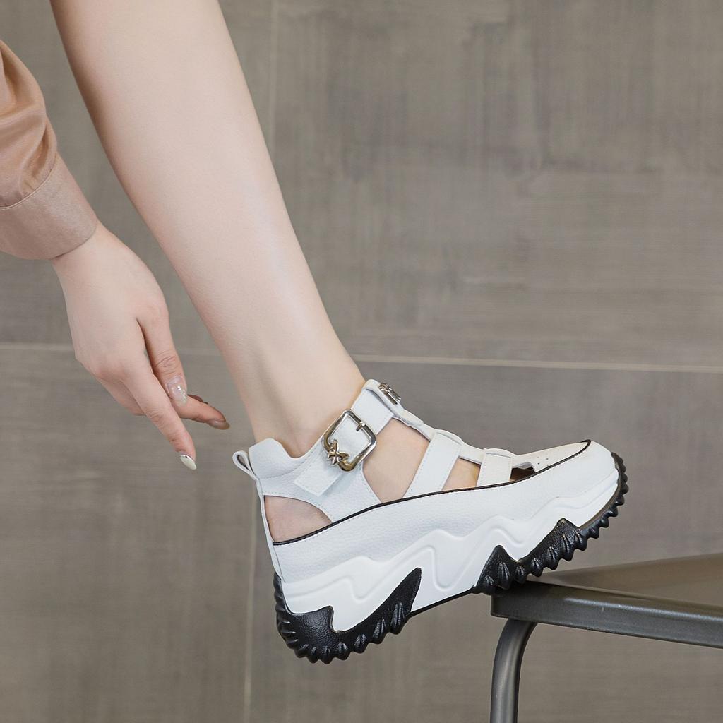 Plateausandalen High Rise Sandalen für Damen Sommer Vielseitig Ausgehöhlt Damen Schuhe Luxussandalen Damen Designer
