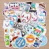 50Pcs Dental Cute Tooth Shaped Stickers Dentist Store Toothbrush Cartoon Decal Diy Wallstickers Decoration Teeth Sticker