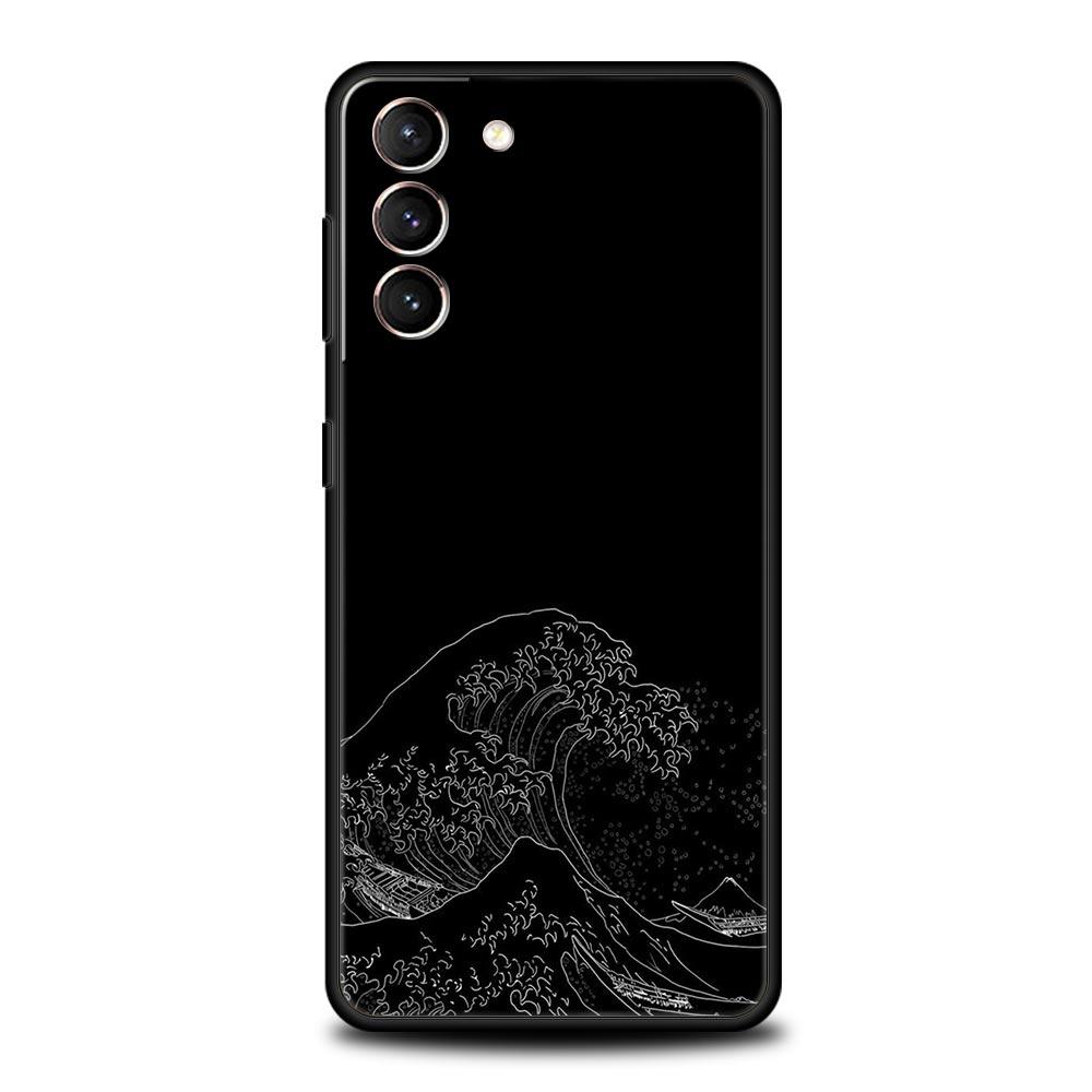 Phone Case For Samsung Galaxy S24 S23 Ultra S22 S21 S20 FE 5G S10 S10E S9 Plus S8 Soft Cover Japan The Great Wave Of Kanagawa