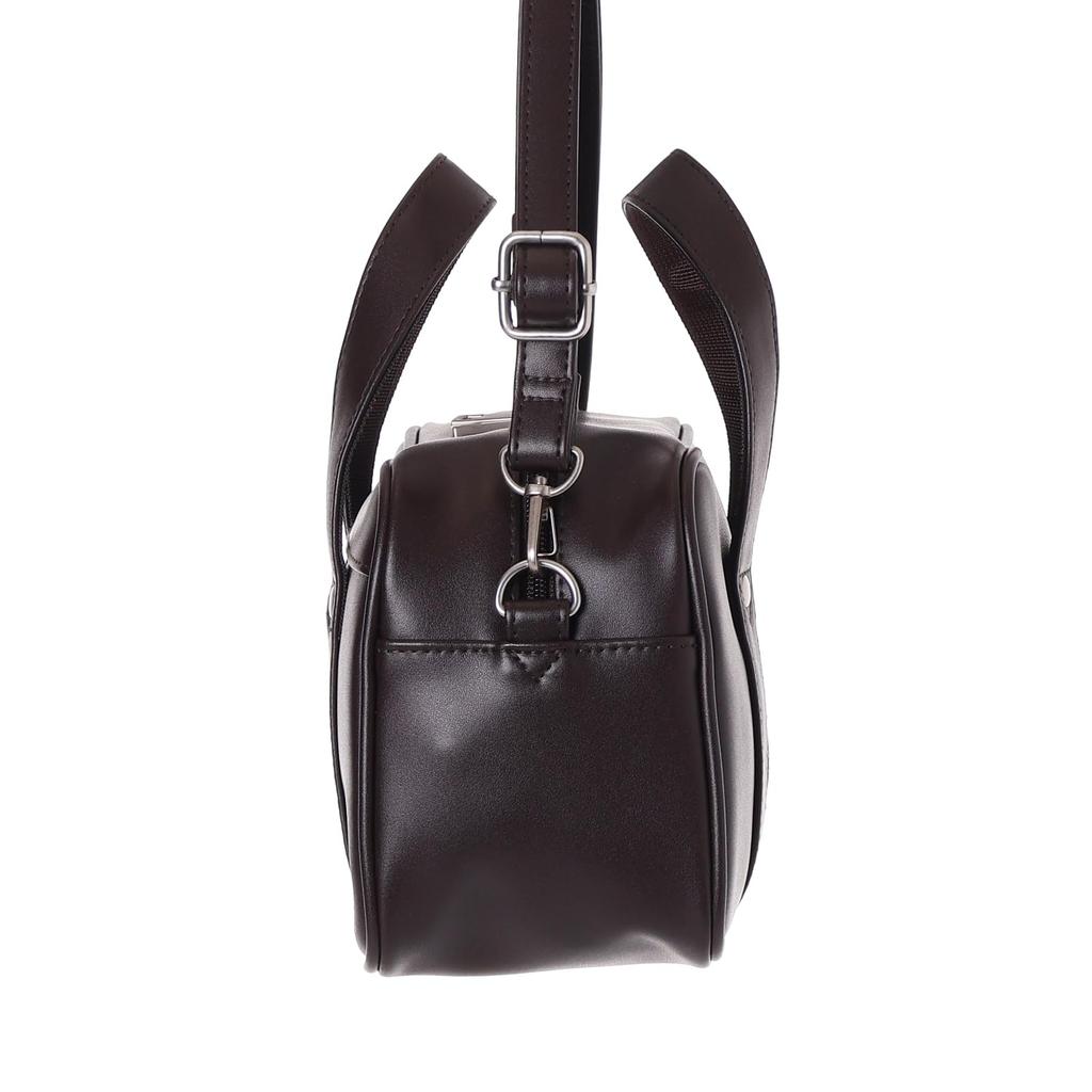 Sanrio Characters School Bag Style Shoulder 14 x x cm 2-Way Bag, PVC, 23.5 10.5 (Hello Kitty/Brown)