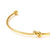 Knot Open Cuff Bracelet Forever Love Knot Infinity Bangle Adjustable Bracelet Friendship Gift for Women Best Friend Girlfriend