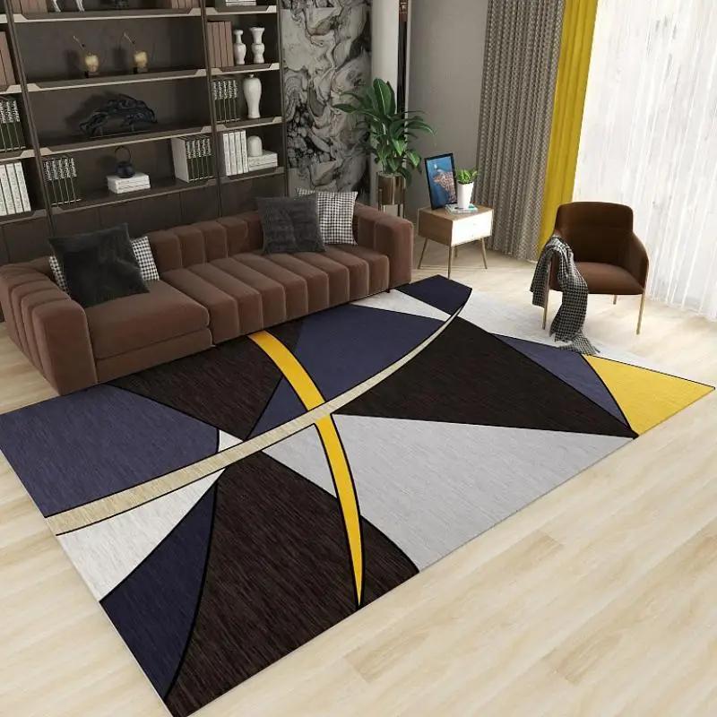 Nordic Geometric Minimalist Carpet For Home Decoration, Non-Slip And Dirt-Resistant Floor Mat For Living Room And Bedroom