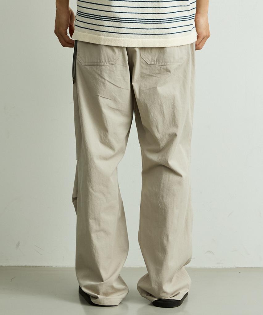 ONNHANS [Elastic Waist] Summer Belted Core Pants_Light Stone