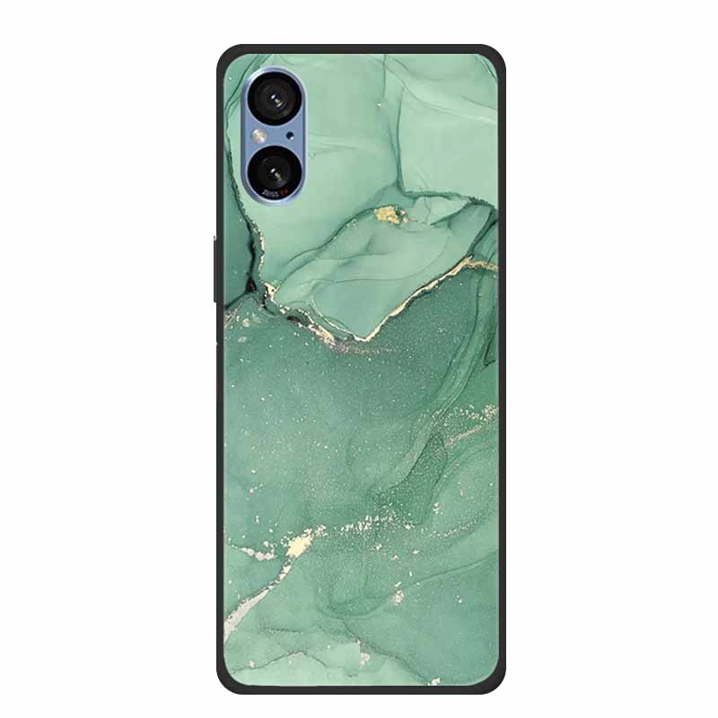 For Sony Xperia 5 V Case Marble Shockproof Soft Silicone TPU Back Cover For Sony Xperia5 V 5V 5G Phone Cases XQ-DE54 New Fundas