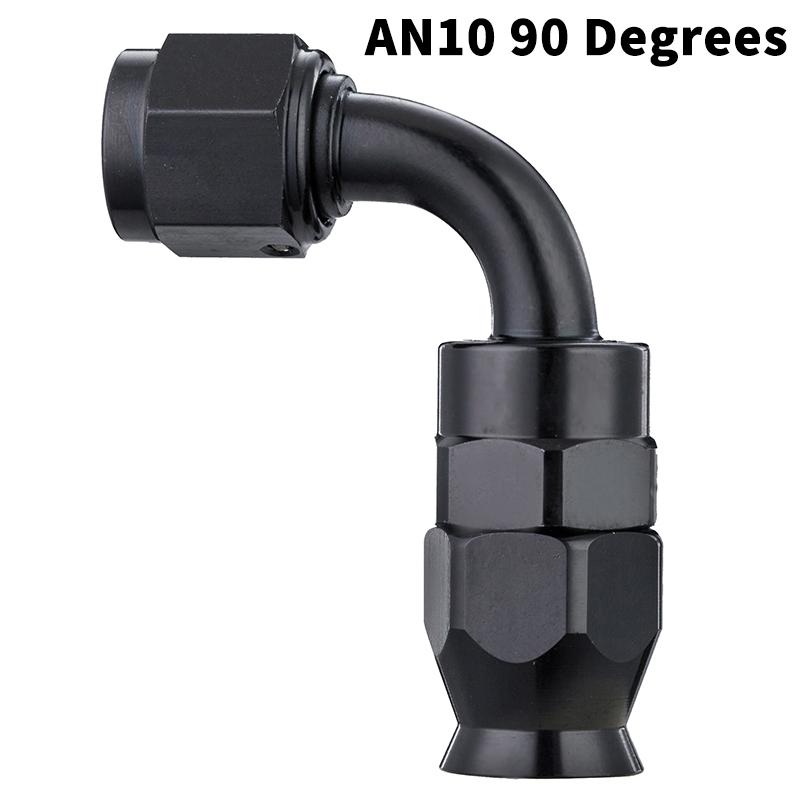 0-180 Degree An4 An6 An8 An10 Car Hose End Fitting Hose Adapter For Swivel Oil Fuel Line Aluminium Alloy