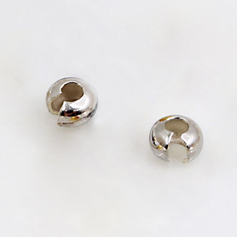 5pcs 3/4/5mm 925 Sterling Silver Open Crimp Clasps Wrapped Cord Buckle Connectors for Bracelet Necklace Jewelry Making DIY