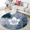 Toronto Maple Leafs,Round Area Rug,Carpet Rug for Living Room Bedroom Sofa Playroom Decor,Non-slip Floor Mat