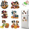 6pcs/Set Couple Pumpkin Series Diamond Painting Magnets for Refrigerator Diamond Art Fridge Magnets for Adults Diamond Art Refrigerator Magnets Kits