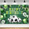 Voetbal Verjaardagsfeest Achtergrond Voetbal Thema Verjaardagsfeest Decoraties Foto Booth Props voor Jongens Kinderen
