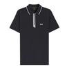 Mens Contrast Piping Cotton Polo Shirt