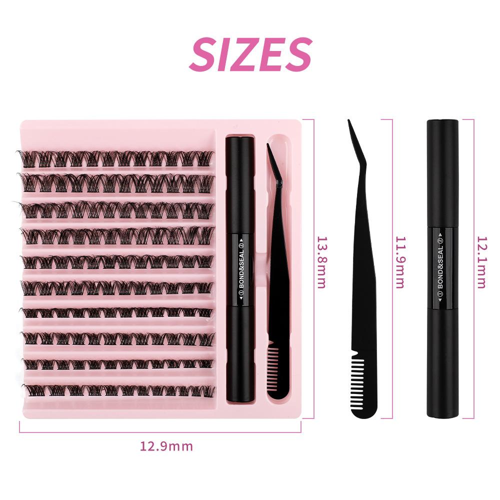 Large Capacity Segmented Multi-Hair Dense Self-Grafting Lazy Single Cluster Diy False Eyelash Set