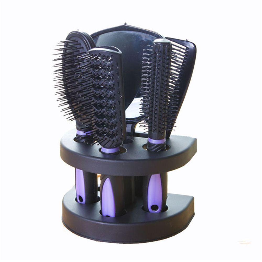 Set Perii Profesionale de Păr Salon Pieptene de Masaj Suport Stativ Oglindă Set Pieptene Perie de Păr Oglindă
