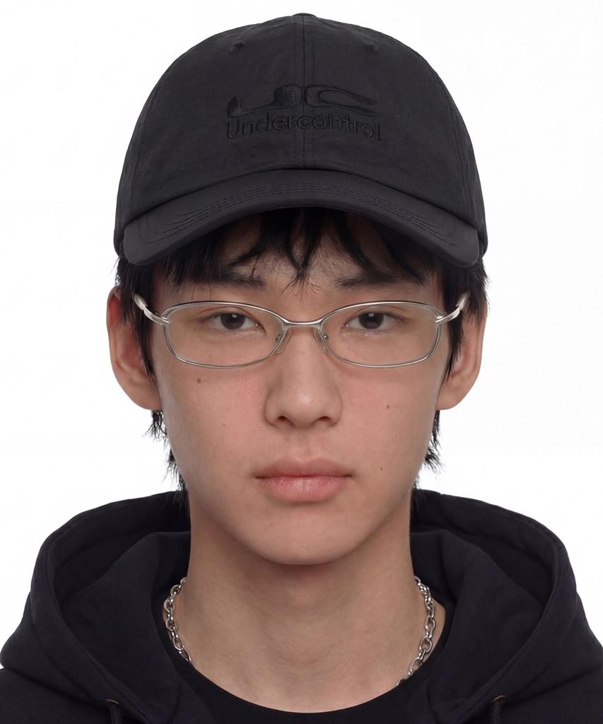 Eondeok Eonteulol Summer Nylon Long Brim Soft Top Deep Logo Ball Cap Unisex Baseball Cap Uc Duplex / Nylon B B / Black