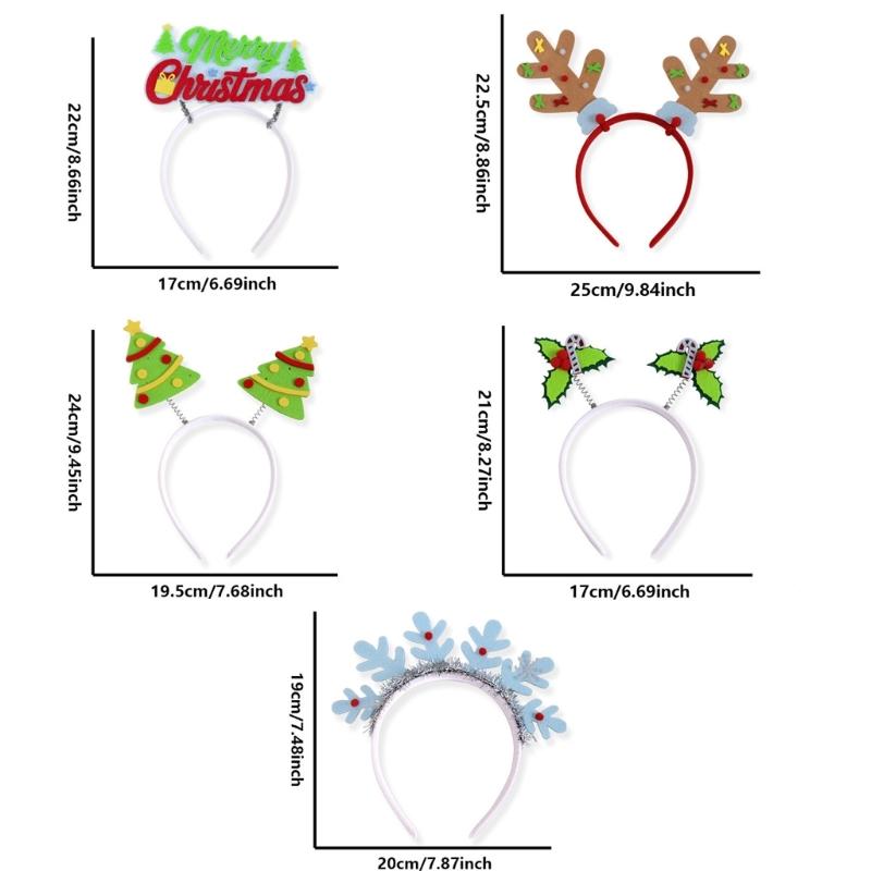 Fluorescent Hairband For Nighttime Event Soft Elastic Noctilucence Hairhoop for Christmas Party Gathering