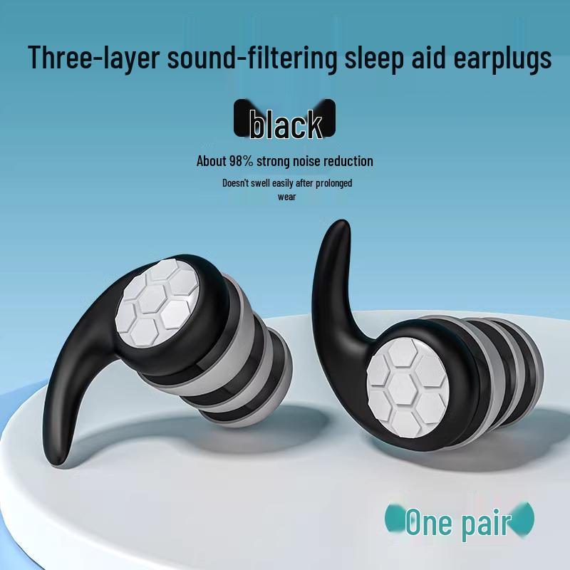 

German Silicone Noise-Cancelling Earplugs: Anti-Noise & Anti-Snoring for Better Sleep