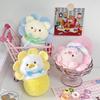 Cute Sun Flower Pot Duckling Bear Husky Pink Pig Plush Shoulder Bag Doll Pendant Creative Doll