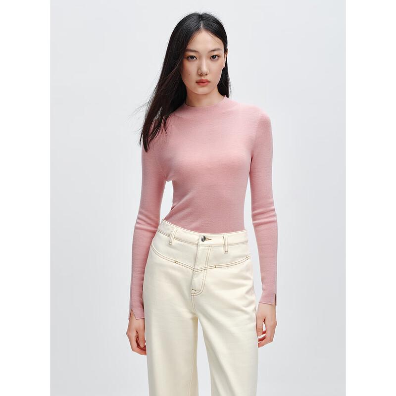 Женский бесшовный трикотажный базовый свитер PEACEBIRD M