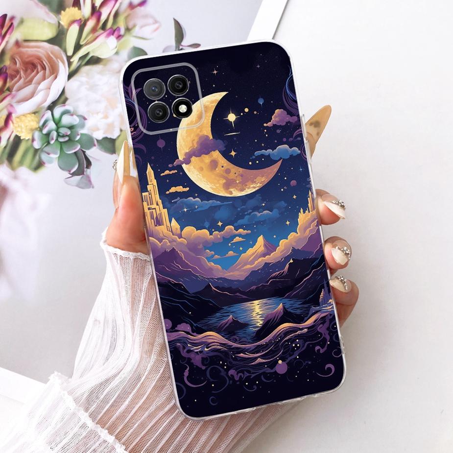 For Oppo A73 5G Case CPH2161 Luxury Flowers Butterfly Painted Cover Soft Slim Phone Case For Oppo A72 5G OppoA73 5G Fundas Coque